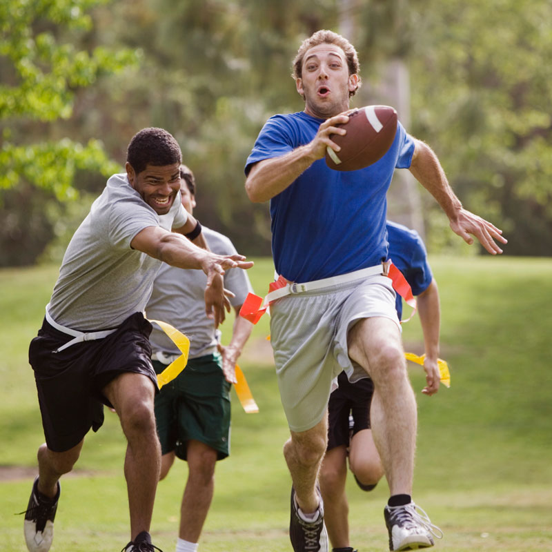 people playing football