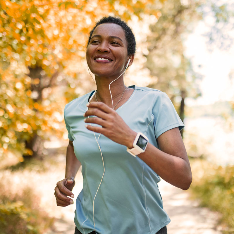 woman running